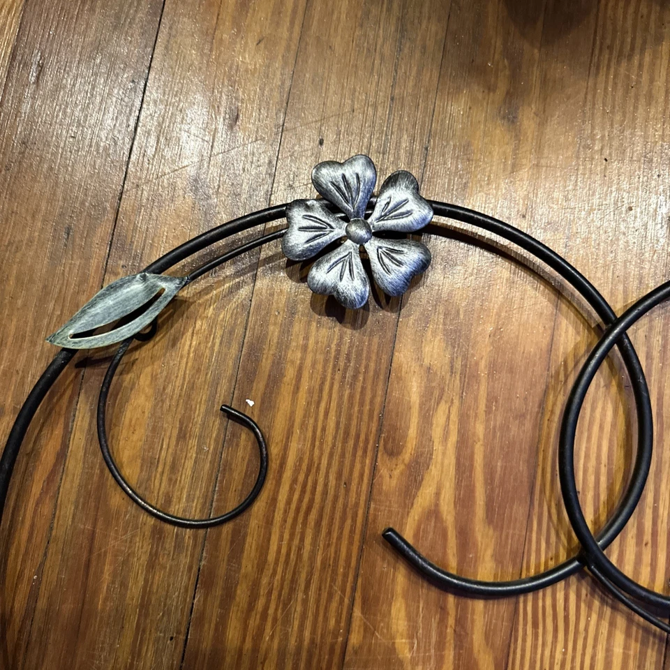复古金属心形墙饰花卉藤蔓口音浪漫家居装饰艺术 — 第 4/4 张图片