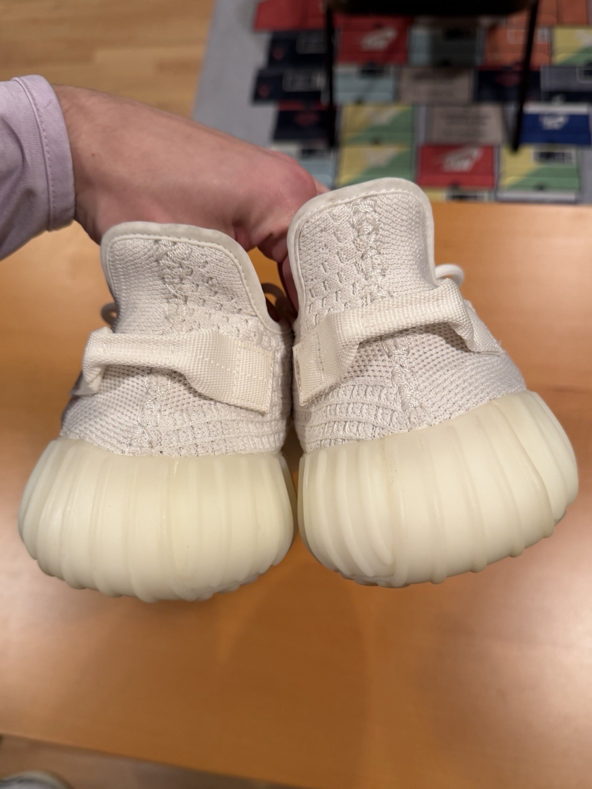 Size 13 - adidas Yeezy Boost 350 V2 Bone White Sneaker Shoes HQ6316 thumbnail 5