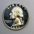 1957 Proof Washington Silver Quarter Philadelphia Mint 90%