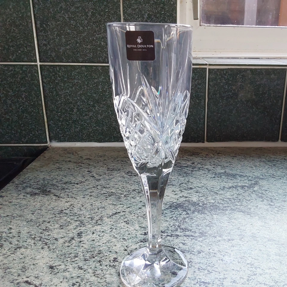 Royal Doulton Crystal Ice Bucket And 4 Champagne Glasses - Image 2 of 4