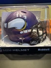Justin Jefferson Signed Minnesota Vikings Mini Helmet Beckett Authenticated