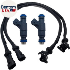 SET of 2 Fuel Injector with Pigtail Harness Compatible with Polaris Ranger RZR S