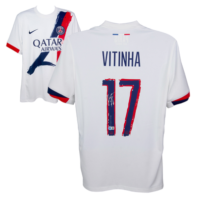 Vitinha Signed PSG Away Soccer Jersey #17 with Beckett Witness | eBay