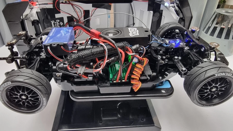 RC Car Engine Sound Simulator Module Control from Remote Control 1 Speaker 1/10 - Image 4 of 4