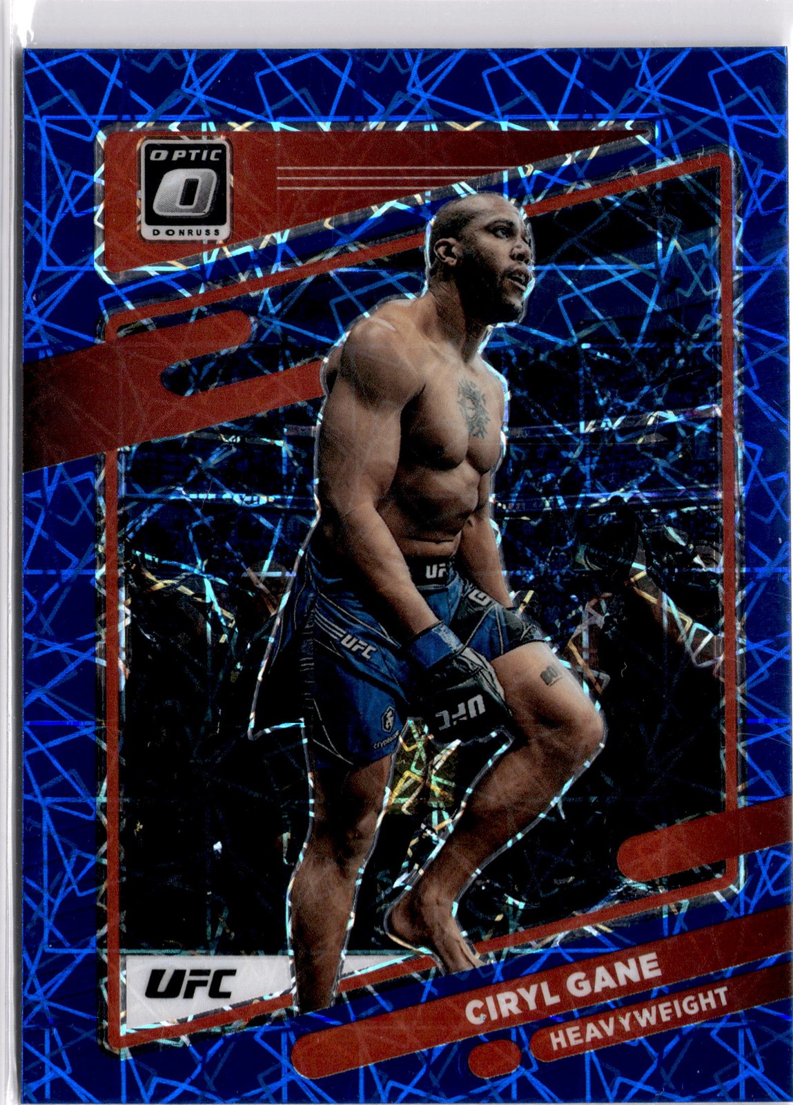 2022 Donruss Optic UFC #40 Ciryl Gane Blue Velocity