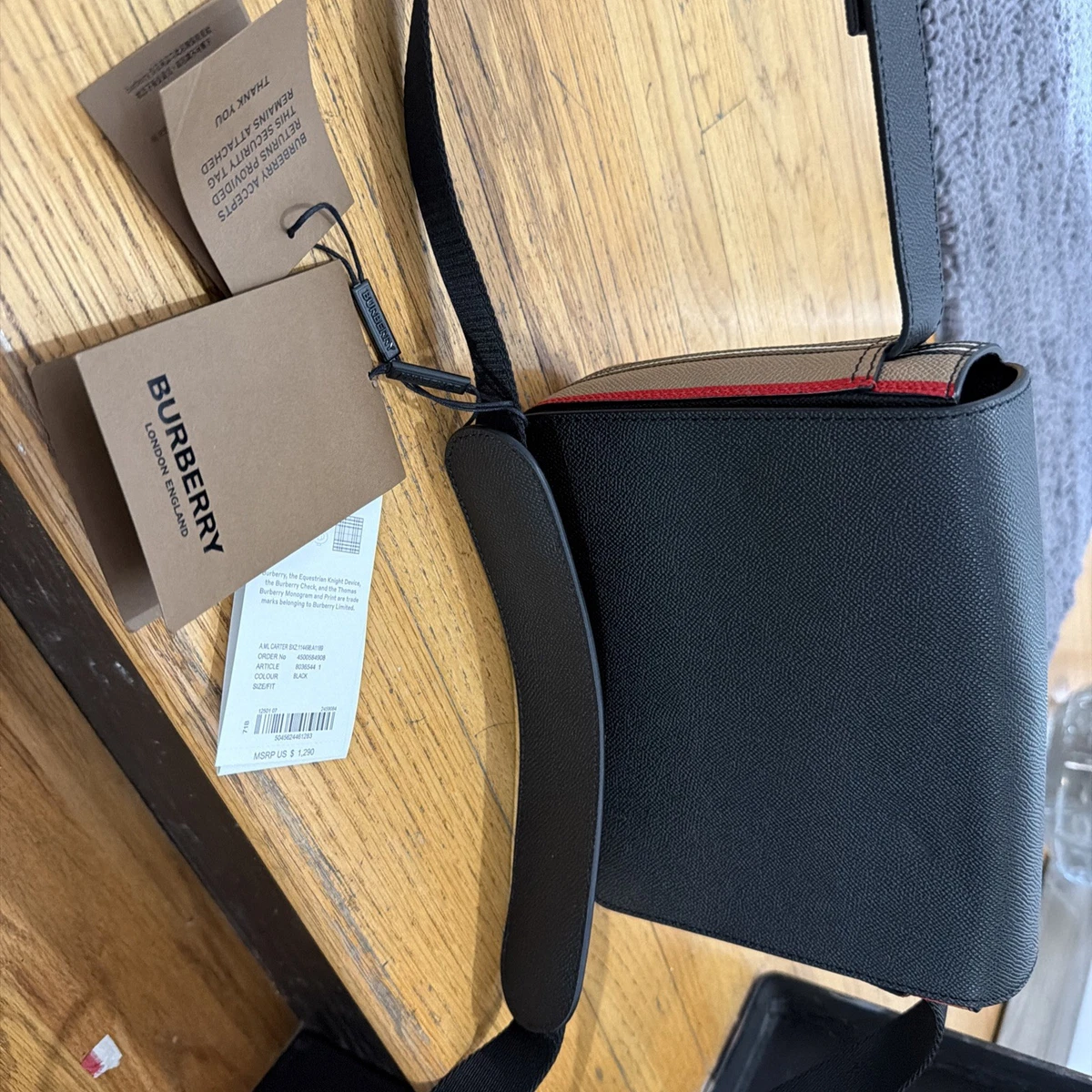 Black Burberry Messenger Bags for Men for sale | eBay
