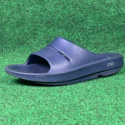 OOfos OOahh Recovery Slides Navy Blue Comfort Sandals Mens 6  display picture 1