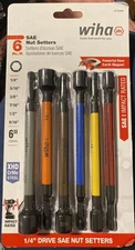 Wiha 70486 Nut Setter Set  - 6 Pieces