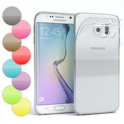 EAZY CASE für Samsung Galaxy S6 Edge Hülle Cover Handy Tasche Transparent Schutz