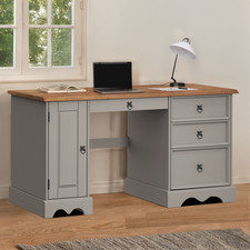 Corona Bedroom Furniture  Grey Wax Bedside Chest Drawers Wardrobe Dressing Table