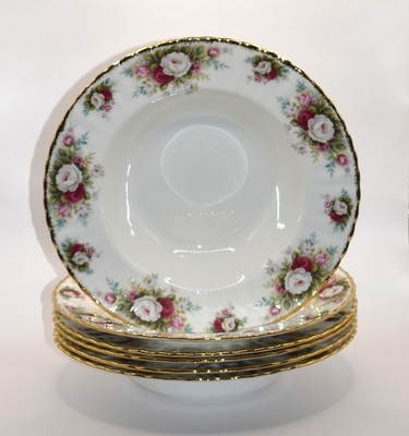 6er Set Royal Albert Celebration 8'' Suppenschüsseln mit Rand.  Alles 1. Qualität & sehr guter Zustand