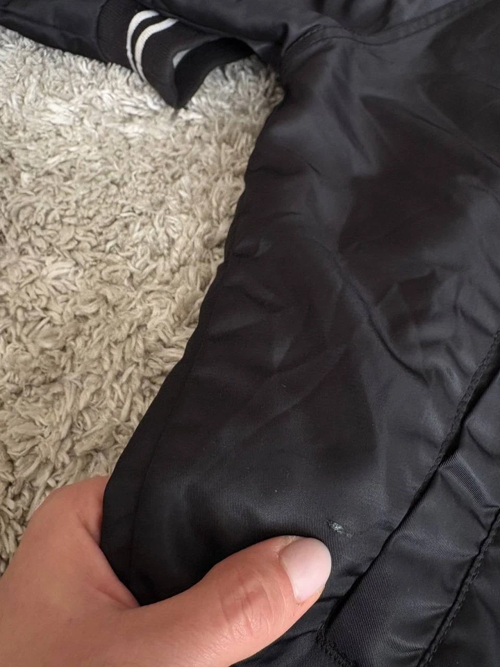 Black nylon bomber jacket Stussy size M - Image 3 of 4