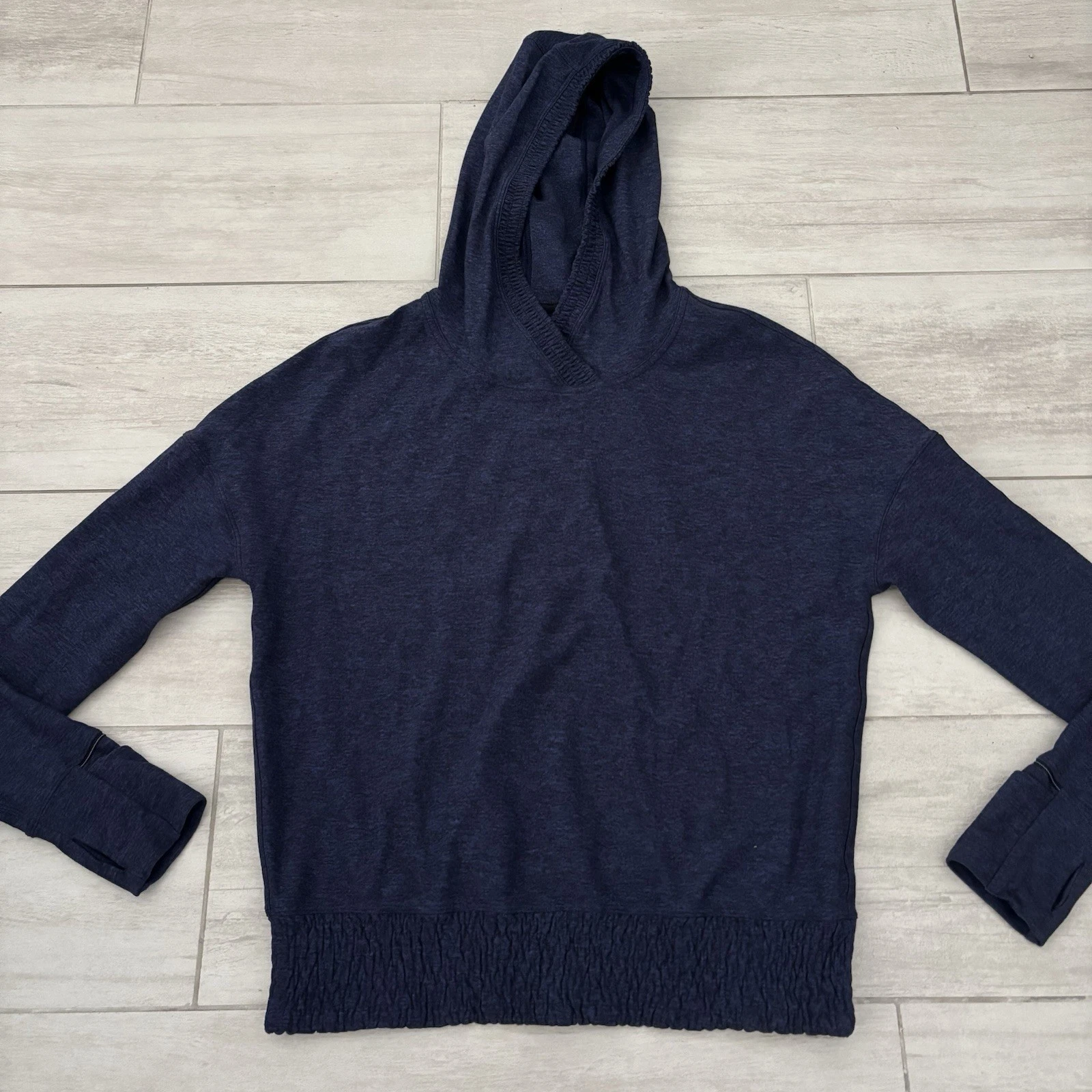 Lululemon Lead The Pack Pullover Purple Hoodie With Thumbholes Sz 6 Athletic