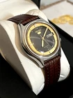 Seiko 5 7009 8023 Black Gold Rare Dial Day Date Automatic Vintage 1982 Watch