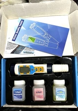 CIZTADA Saltwater Pool Tester Free Chlorine Meter pH and Salinity Tester 7 in...