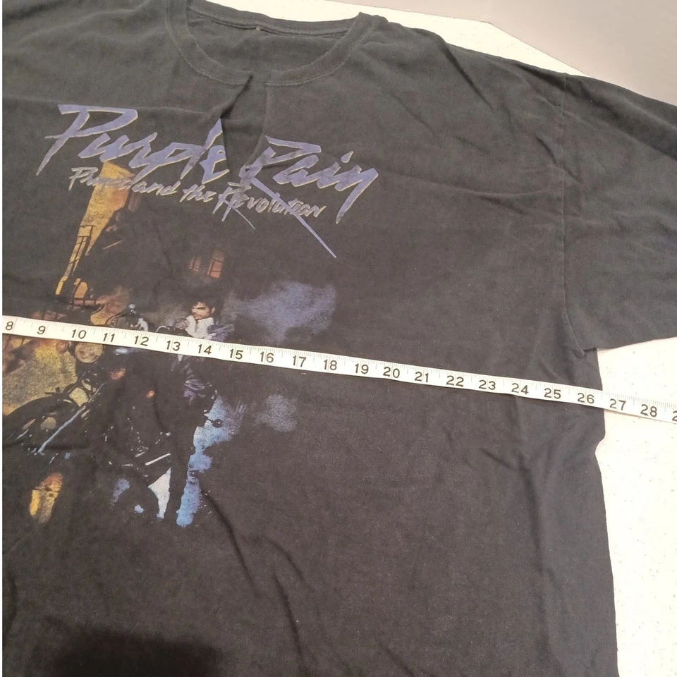 PRINCE Purple Rain Women's T-shirt Size 3XL Black - Image 2 of 4