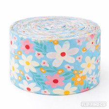Floral Fabric Jelly Roll Pre-Cut Strips 6.5cm x 100cm Cotton Quilting Sewing Bun