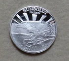 2011  HUMBOLDT NATION   TRINIDAD  HEAD 5  HUMS  ½ OUNCE  OF  PURE  SILVER  ROUND