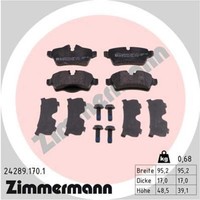Zimmermann BremsbeläGe Bremsbelegsatz Hinten System Lucas - Girling FüR Mini