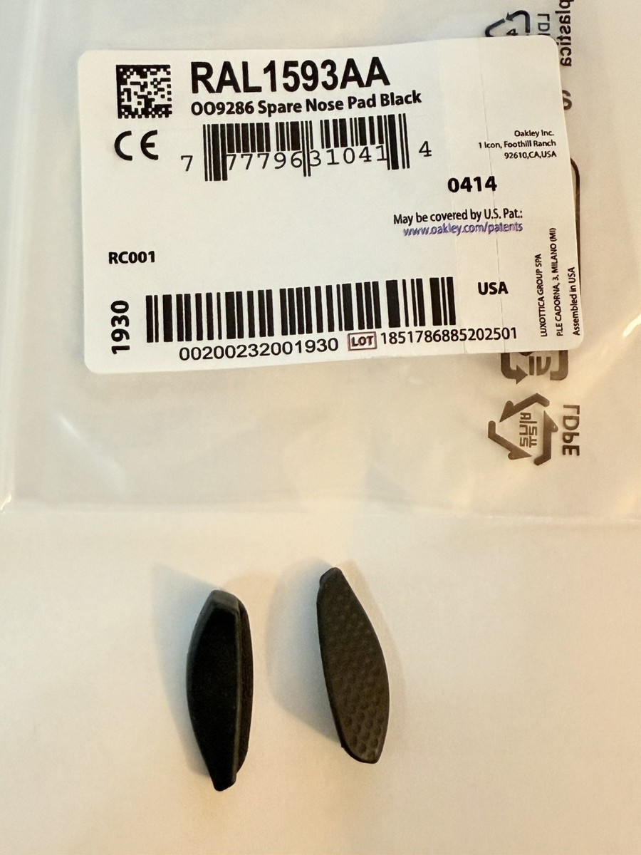 OAKLEY THURSO SUNGLASSES REPLACEMENT AUTHENTIC NOSE PADS BLACK