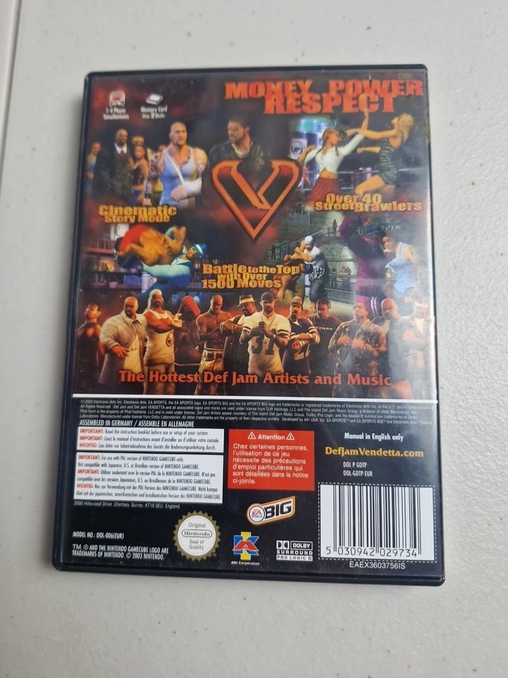 Def Jam Vendetta - Nintendo GameCube - CIB PAL AUS - Rap Wrestling Gem - Image 2 of 4