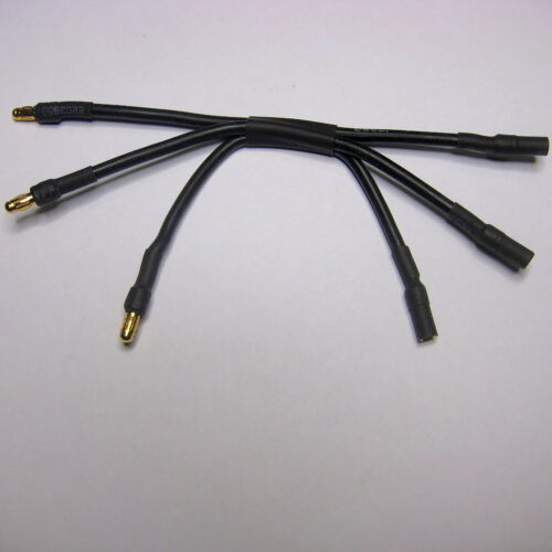 RC ESC to Motor 3.5mm x 120mm Extension Cable 100A    - Picture 1 of 3