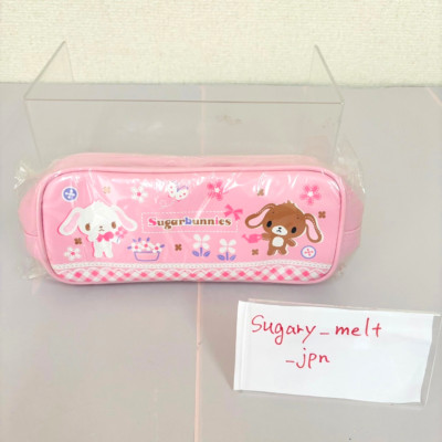 Sanrio Sugar Bunnies Pencil Case Pouch Pink Shirousa Kurousa