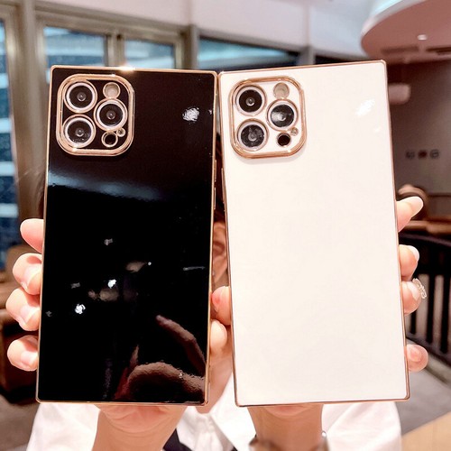 Square Case For Iphone 13 Pro Max 12 11 Xr 8 7 Shockproof Plating Silicone Cover Ebay Square Case For Iphone 13 Pro Max 12 11 Xr 8 7 Shockproof Plating Silicone Cover Ebay