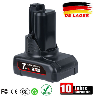 7,0Ah 10.8V/12V Lithium-Ion Akku für Bosch BAT411 BAT412 BAT411A GSA GSR GDR GSB
