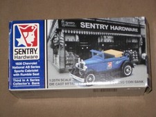 Sentry Hardware 1928 Chevy Sports Cabriolet With Rumble Seat 1:25 Die Cast Blue