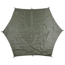 Hexagon Tarp Plane Camping Outdoor Bushcraft Waterproof 340 x 310 M Oliv