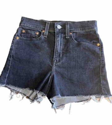 Levi's Women's Ready Steady High-Rise Jean Shorts - Black Size 25