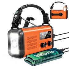 Condor 1 Portable 20000mAh Solar Flashlight Emergency NOAA AM FM Weather Radio