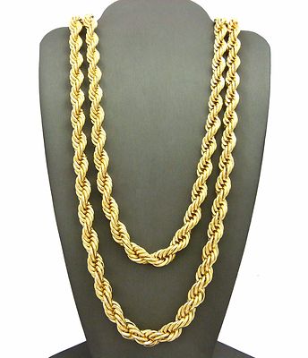 HIP HOP 14K GOLD PLATED RAPPER'S 8mm 24