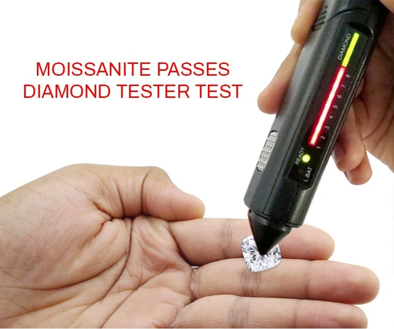 6.5mm 1.28 CT Cushion Loose Lab Created VS1 / G-H Moissanite Pass TEST - Image 2 of 2