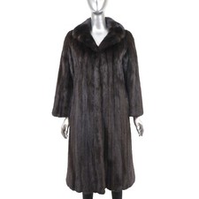 Rosendorf/ Evans Dark Mahogany Mink Coat- Size S