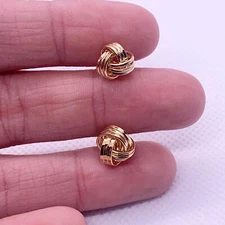 Gold studs, Gold earrings, brazilian gold filled, 18kt Gold jewelry