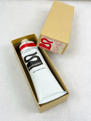 SPEEDBALL WATER SOLUABLE INK No. 3601 RED INL TUBE- 147cc - 6.5" tube