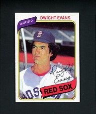 Dwight Evans 1980 Topps - Boston Red Sox #405 NM-MT