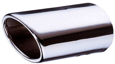E-Tech Car Vehicle Polished Stainless Dynamic Exhaust Tail Pipe Replacement Tip
