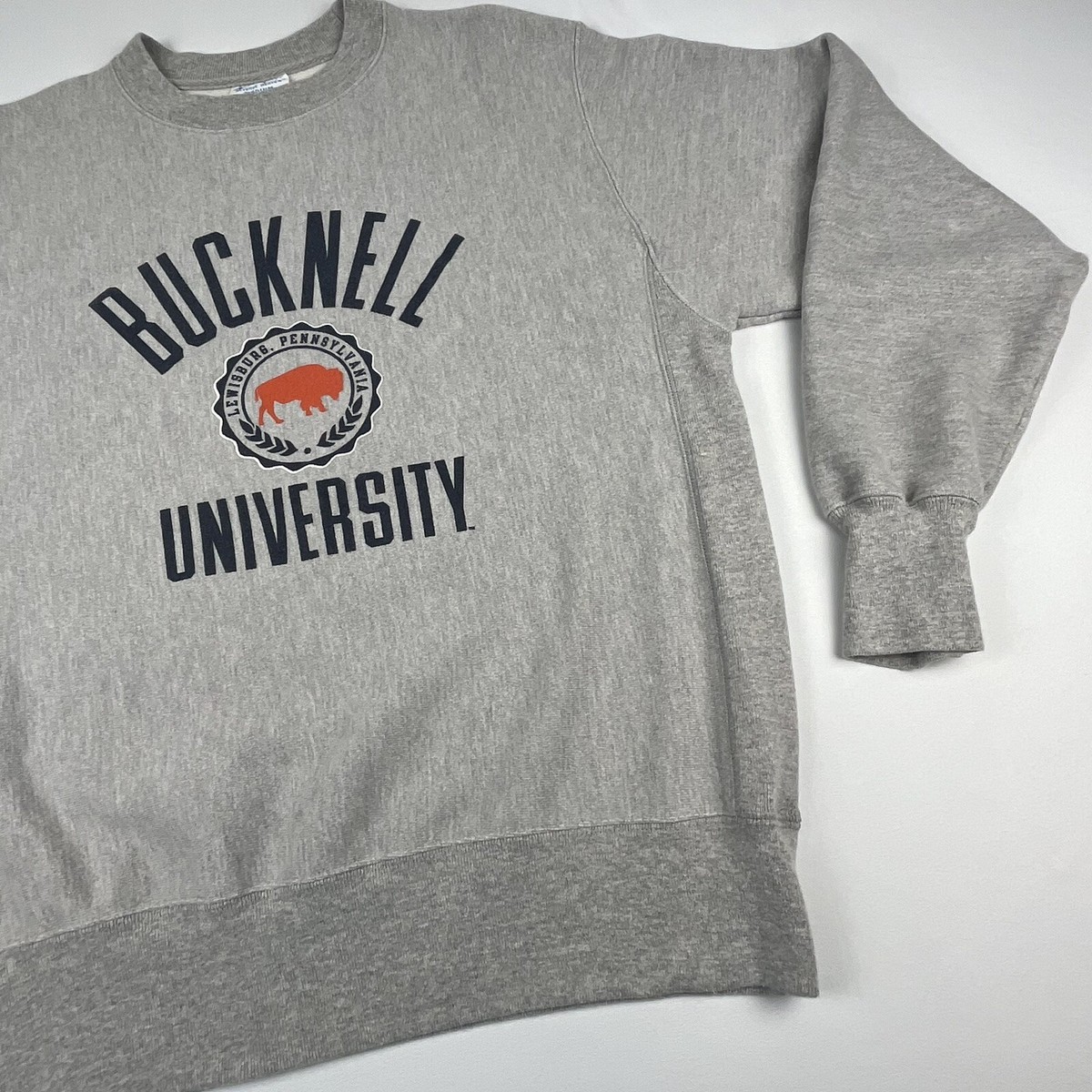 Bucknell University Pullover Sweatshirt Sz M Champion Reverse