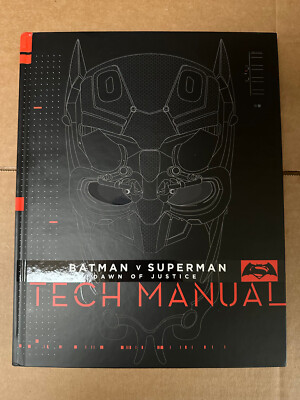 Batman V Superman Dawn Of Justice Tech Manual Hardcover Book BVS 