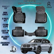 Custom Floor Mats Fits BMW X3 2017-2024 TPE Rubber All Weather Protect Liners 4p
