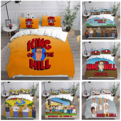 Cosplay King of the Hill 3D Bettbezug Bettwäsche Set Kissenbezug Quilt Single