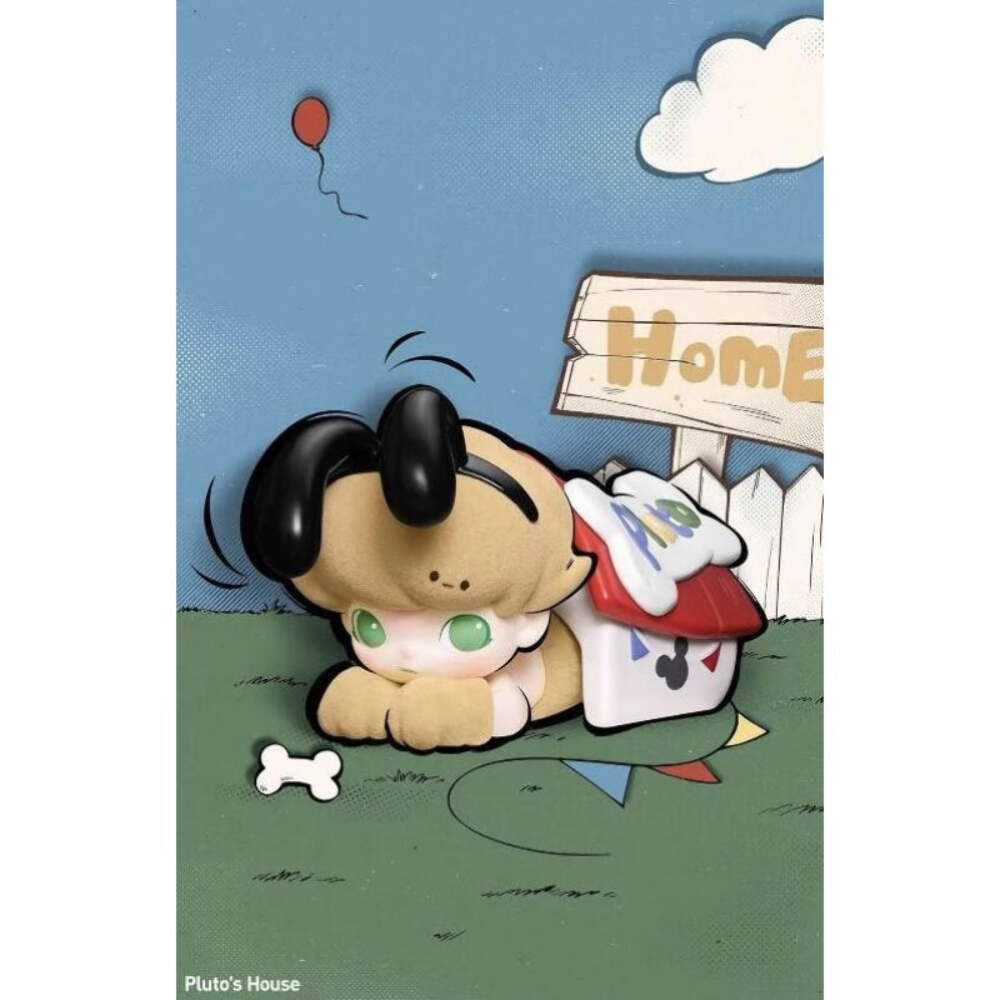 DIMOO WORLD x DISNEY Pluto’s House DIMOO x Disney Series Vinyl Plush Keychain Pluto's House