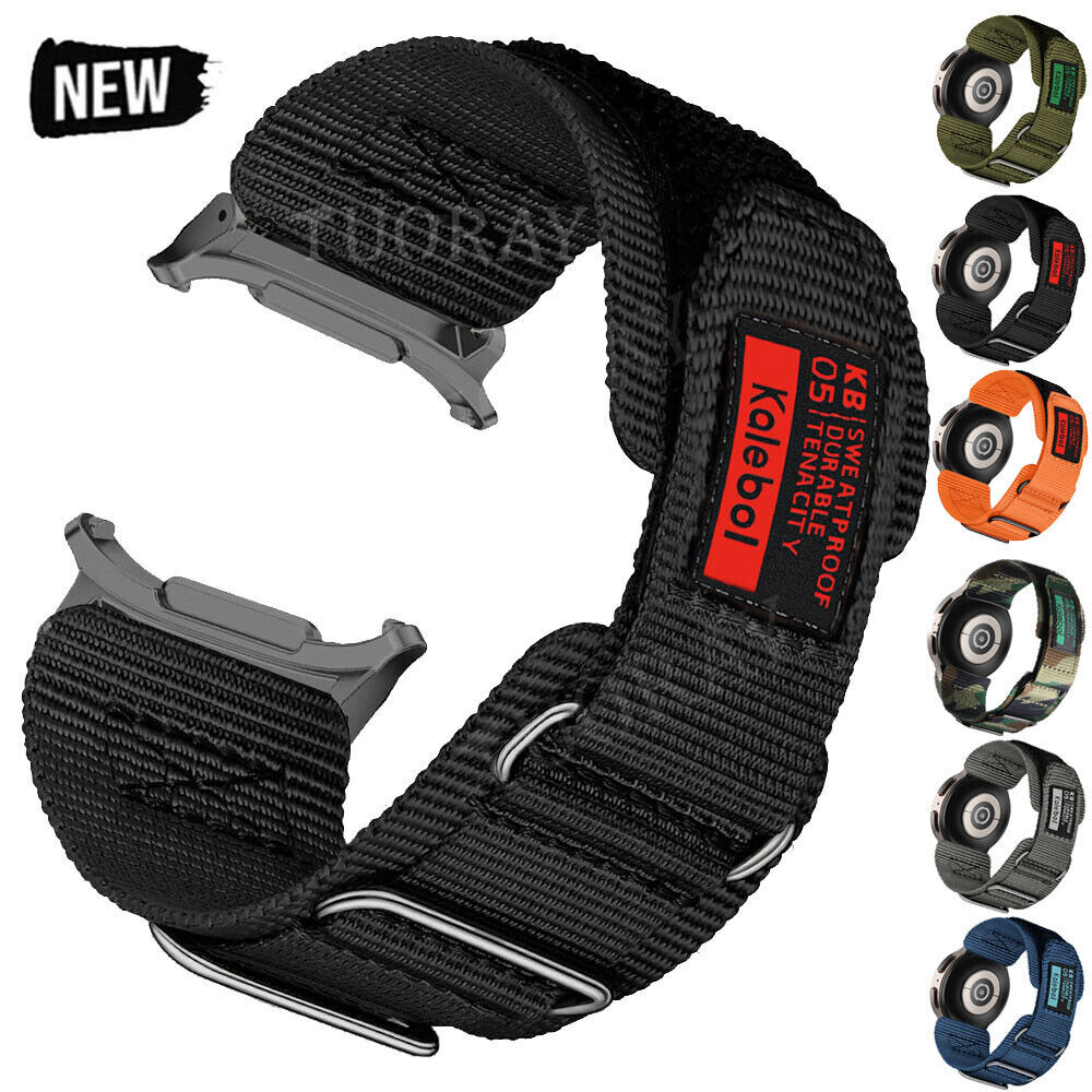 Rugged Nylon Watch Wristband Strap For Samsung Galaxy Watch Ultra 47mm Smartband