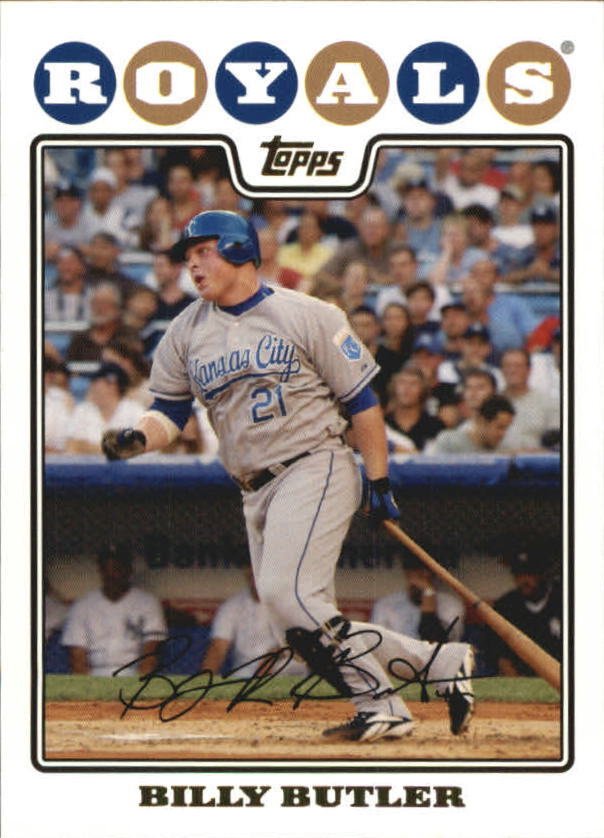 2008 Topps Gold Foil Kansas City Royals Baseball Card #429 Billy Butler