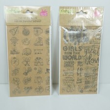Crafters Square Rub-On Transfers 2 Sets