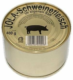 Jola Schweinfleisch im eigenen Saft 95% 12 x 400gr-Dose