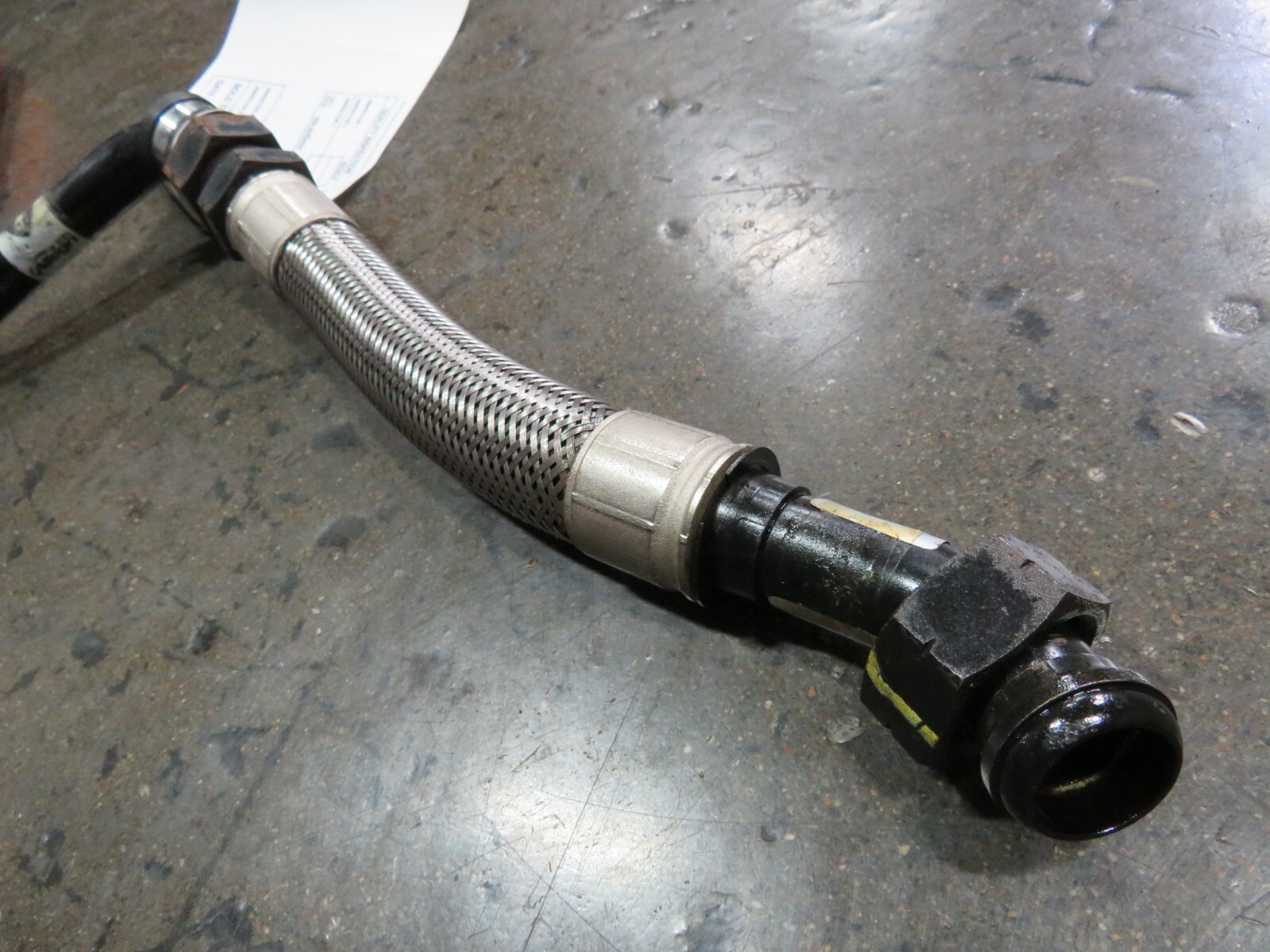 Lamborghini Gallardo, Lower Tank Oil Hose, Used, P/N 07L115689B, 07L115688B